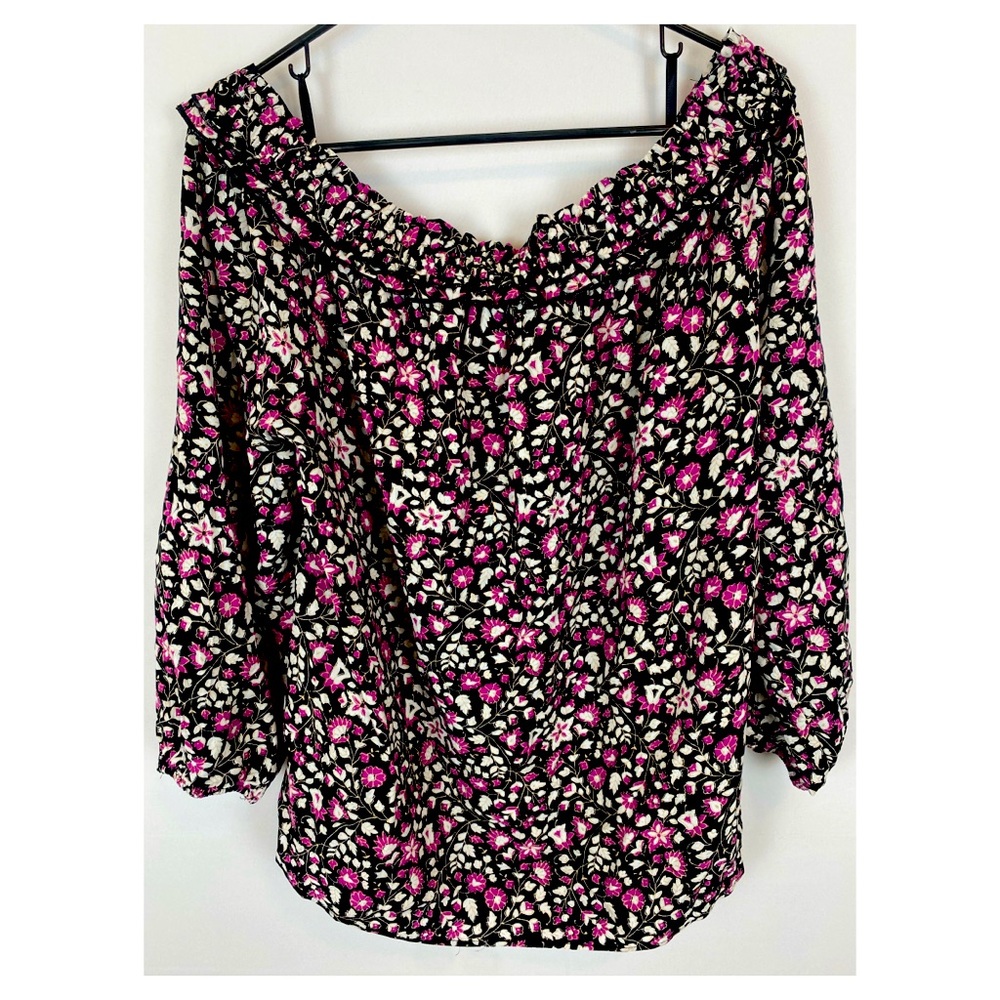 Lane Bryant Off the Shoulder Floral Top SZ 18/20